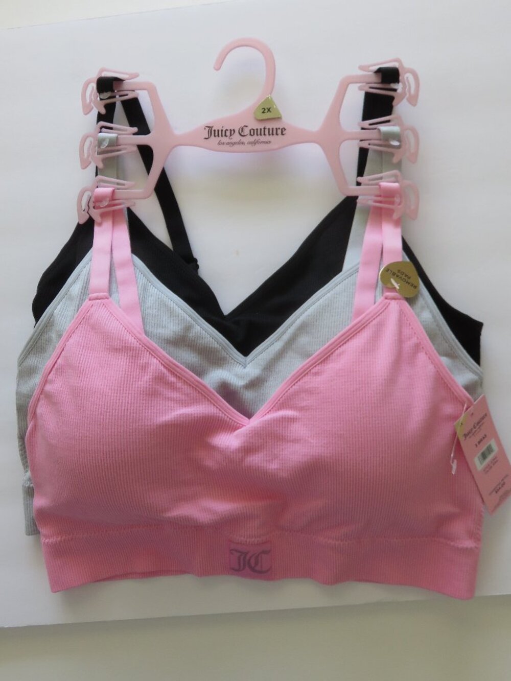 (#143) Juicy Couture 3-pack Sport Bras